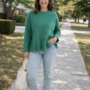 Gap Green Cotton Knit Sweater